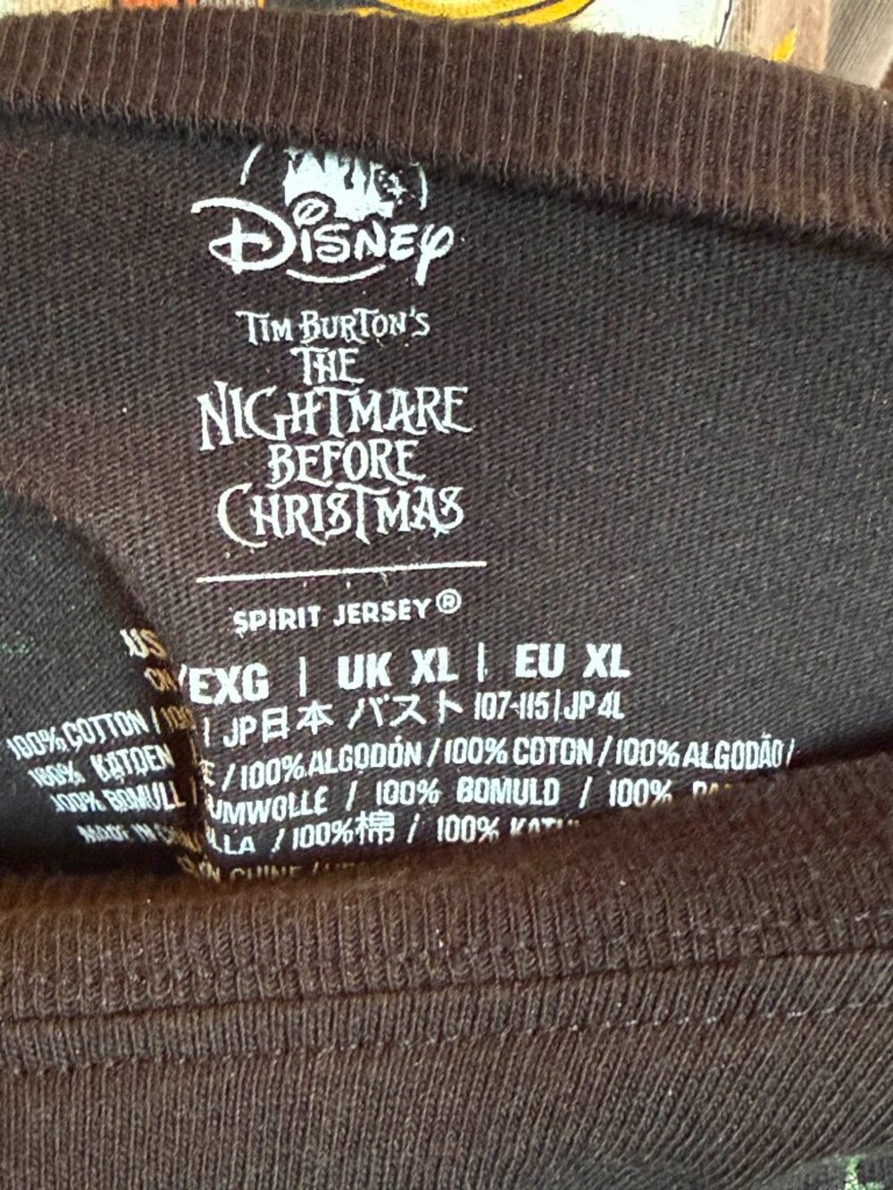 Disney Nightmare Before Christmas Oogie Boogie Spirit Jersey Women's XL - Picture 4 of 4